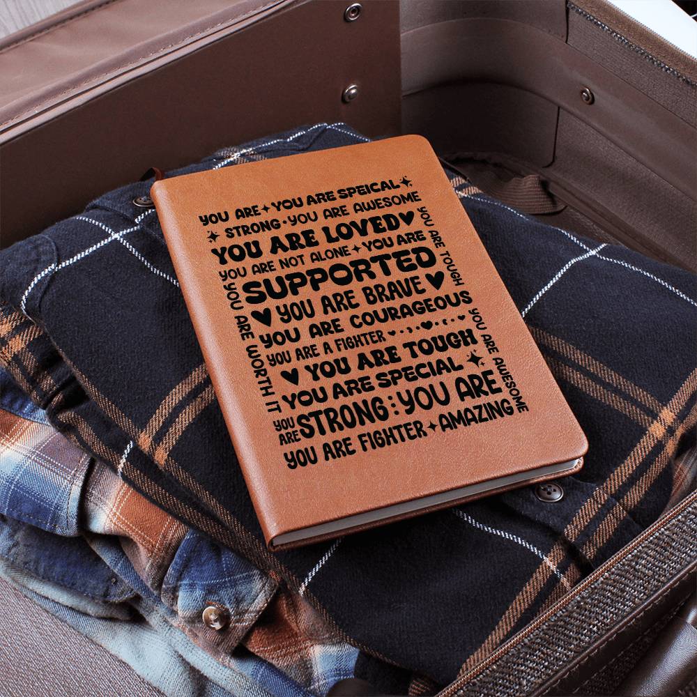 You Are a Fighter – Inspirational Leather Journal | Meaningful Gift