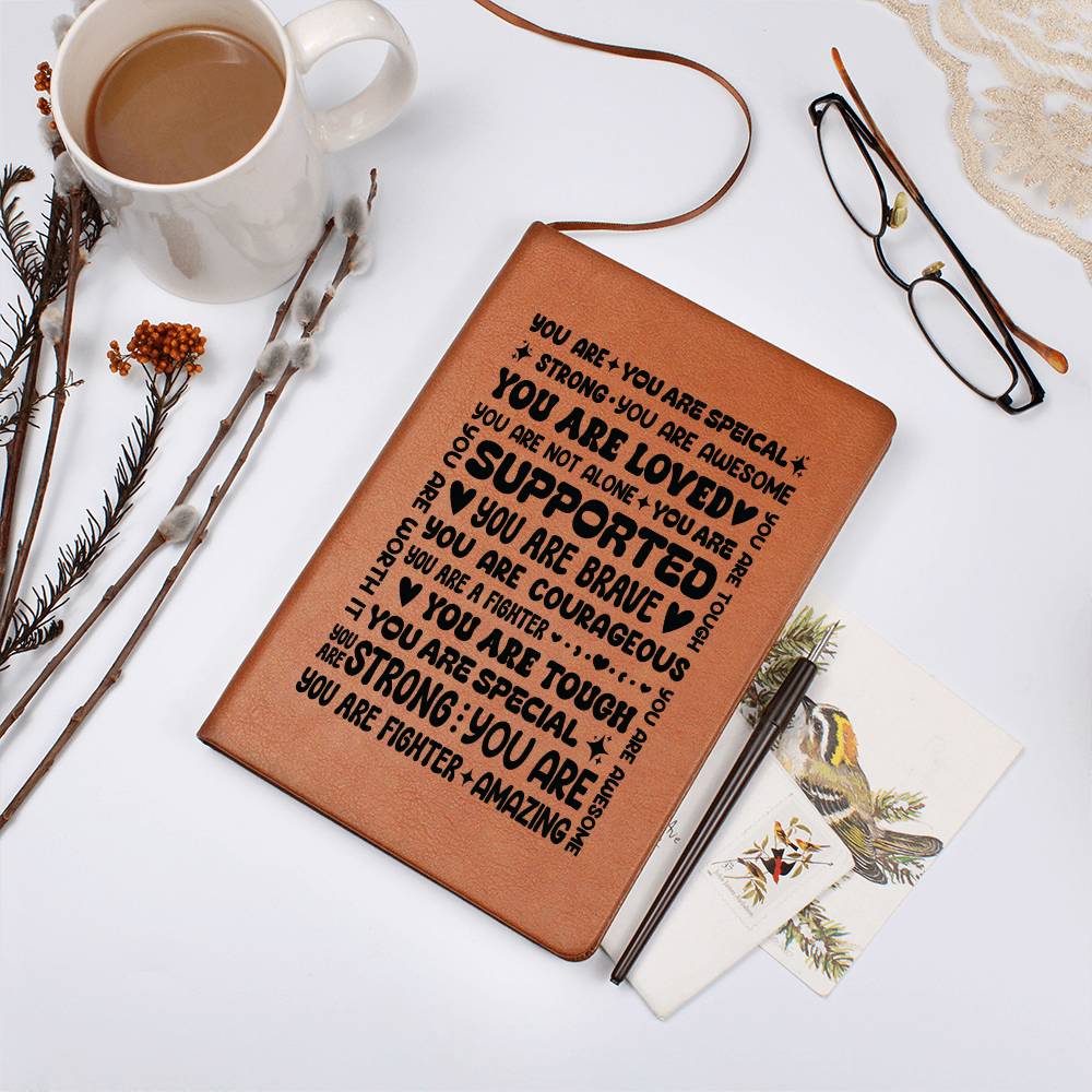 You Are a Fighter – Inspirational Leather Journal | Meaningful Gift