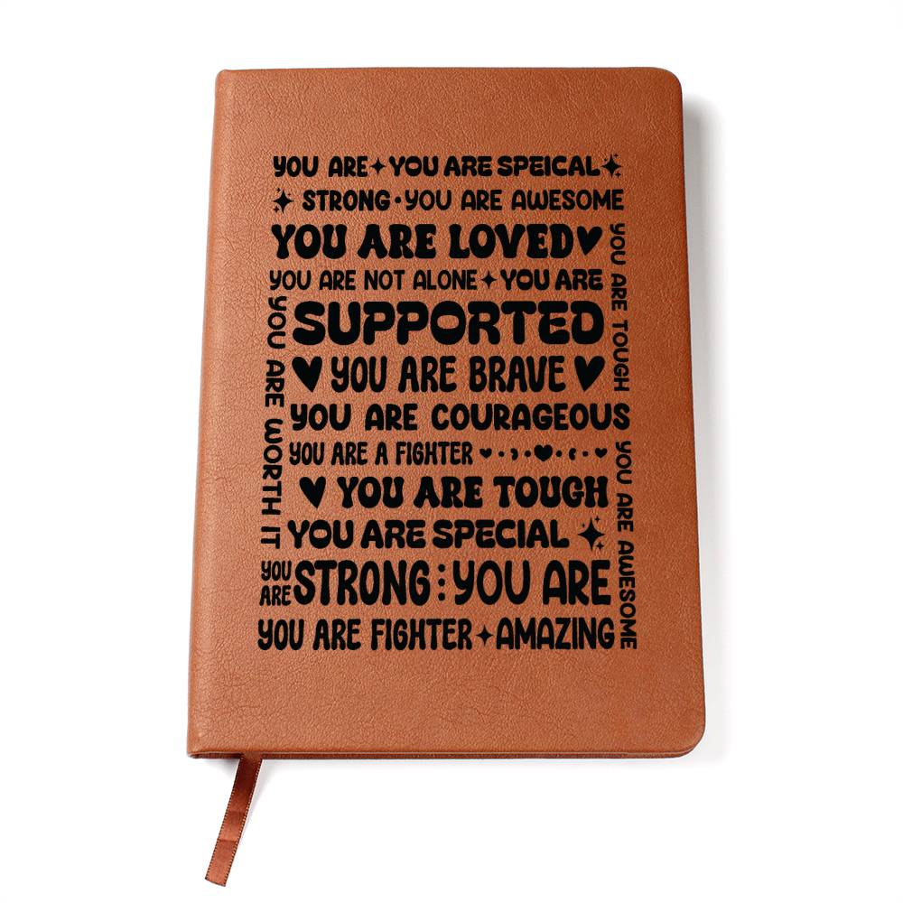 You Are a Fighter – Inspirational Leather Journal | Meaningful Gift