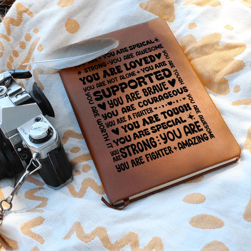 You Are a Fighter – Inspirational Leather Journal | Meaningful Gift