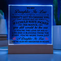 To My Daughter-in-Law Honor – Acrylic Square Plaque