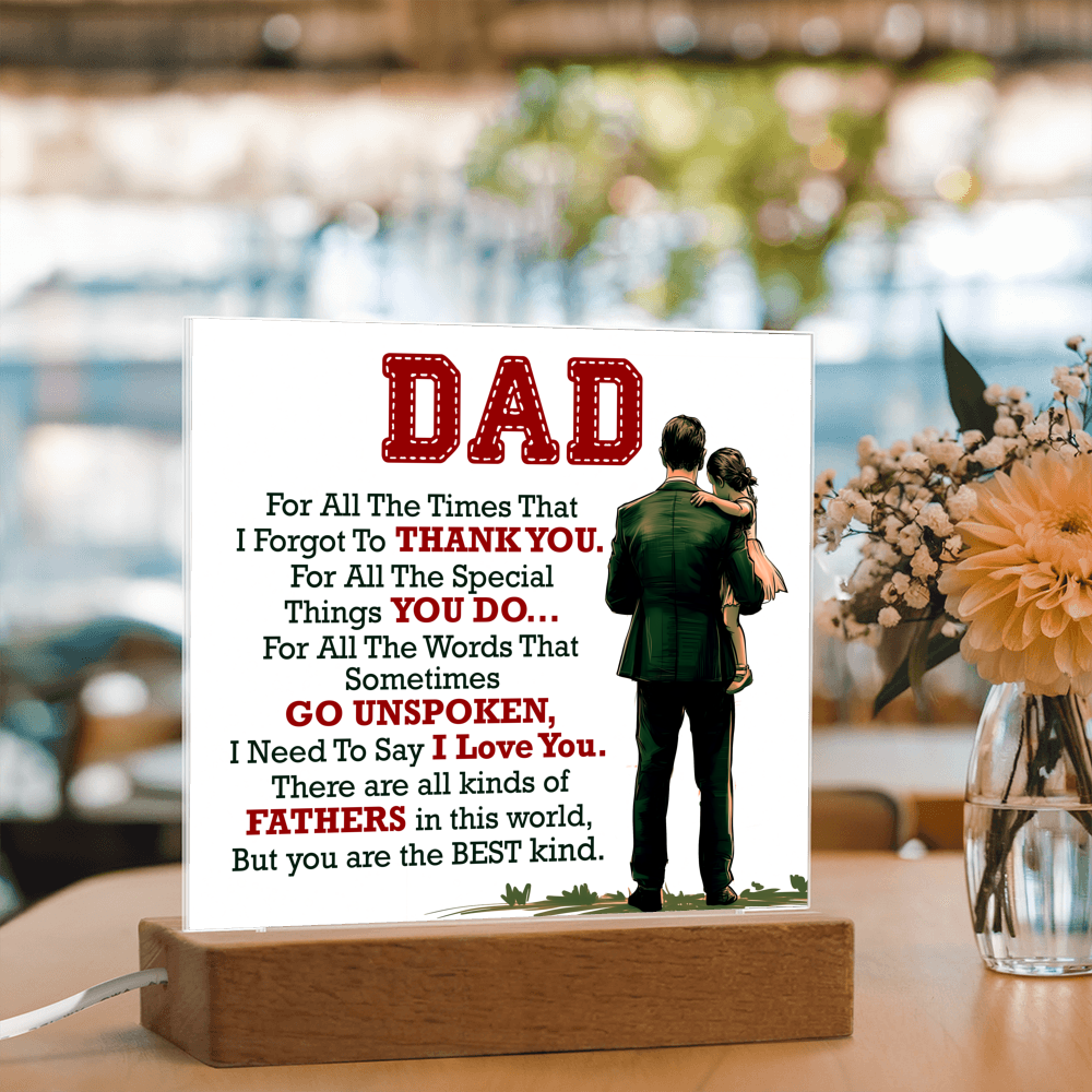 Thank You Dad - Acrylic Square